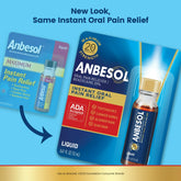 Anbesol Instant Oral Pain Relief, Benzocaine, Liquid Maximum Strength, 0.41 fl oz.